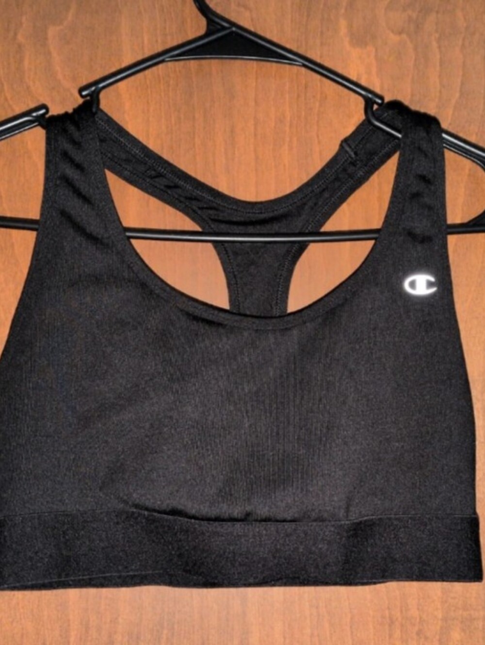 Champion Black Racerback Sports Bra